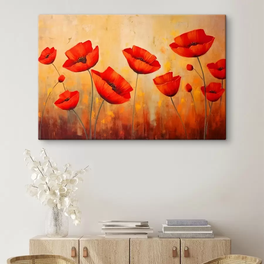 Glezna Sarkanās magones s42483