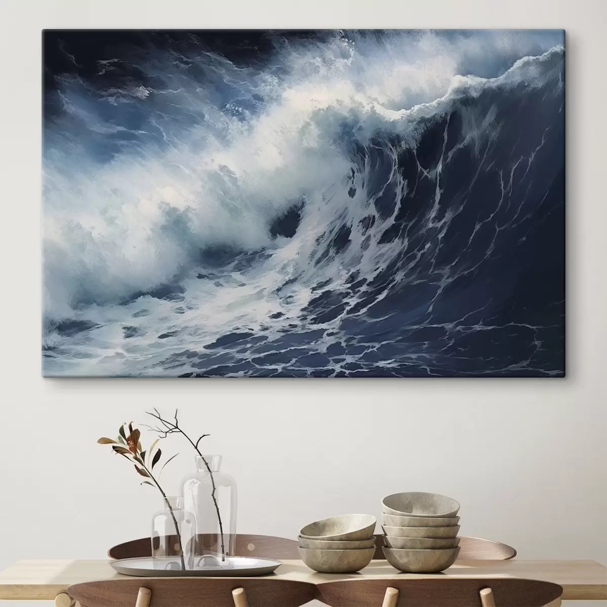 Glezna Vētrains okeāna vilnis s42487