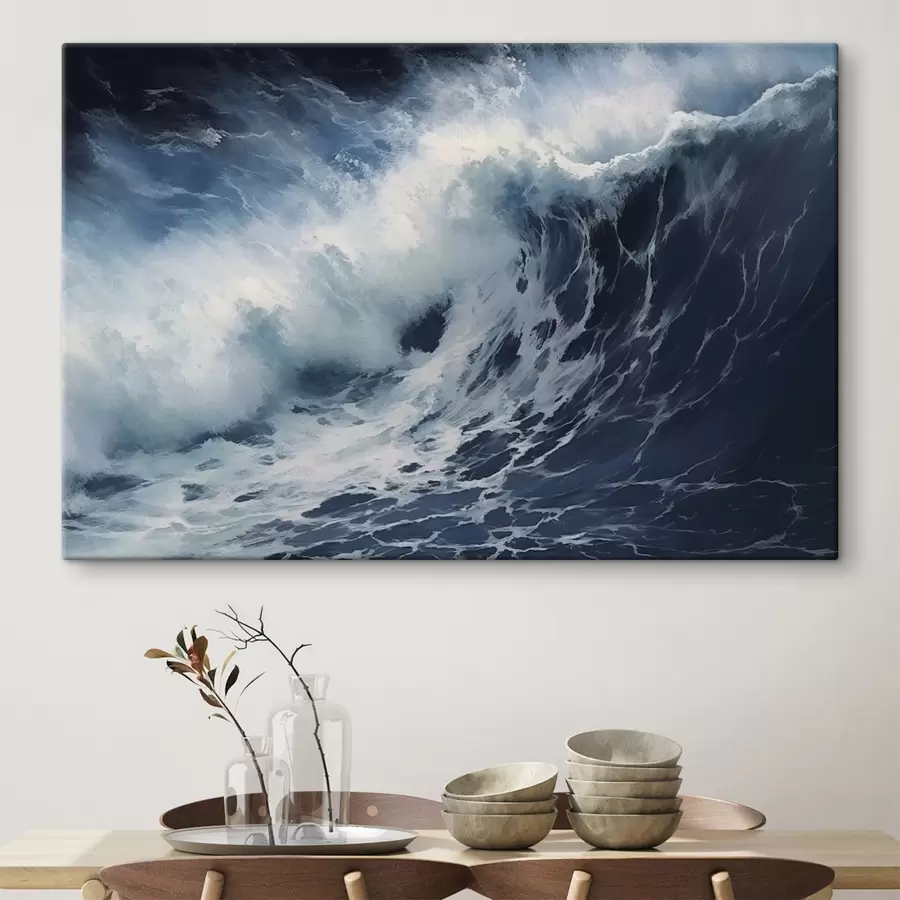 Glezna Vētrains okeāna vilnis s42487