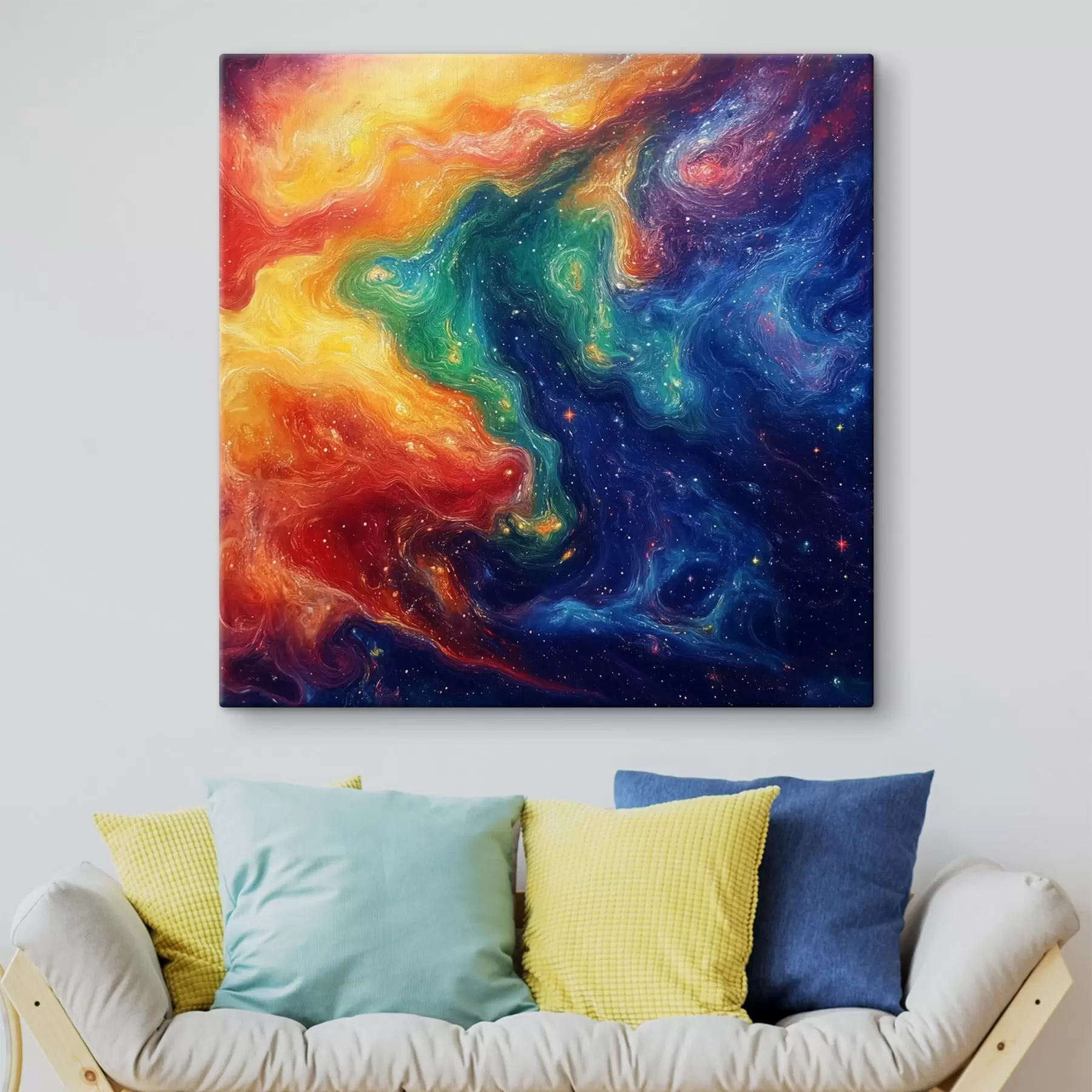 Glezna Abstrakcija spilgtās krāsās s42507