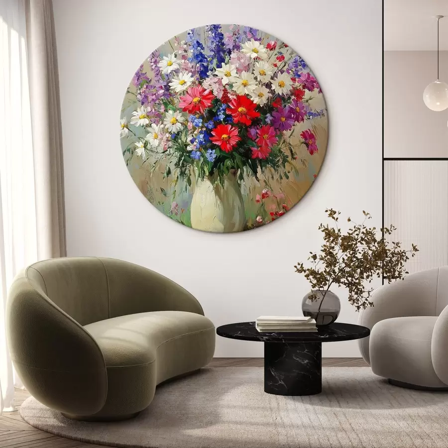 Glezna Spilgts savvaļas ziedu pušķis r42498