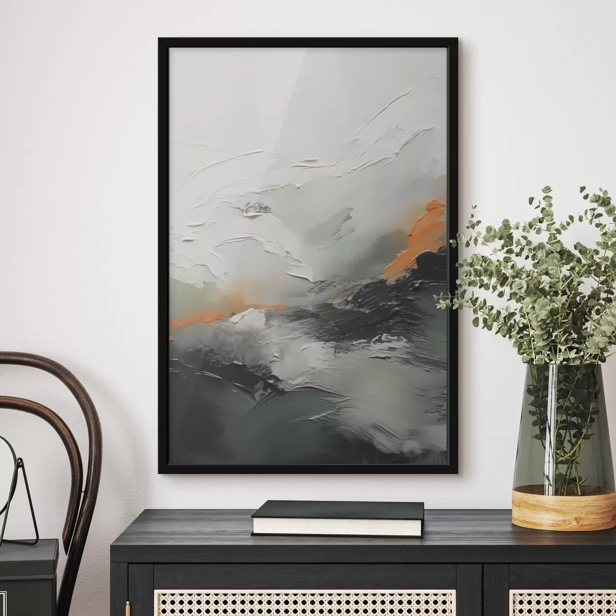 Plakāts Otas triepienu imitācija abstrakcija f42588