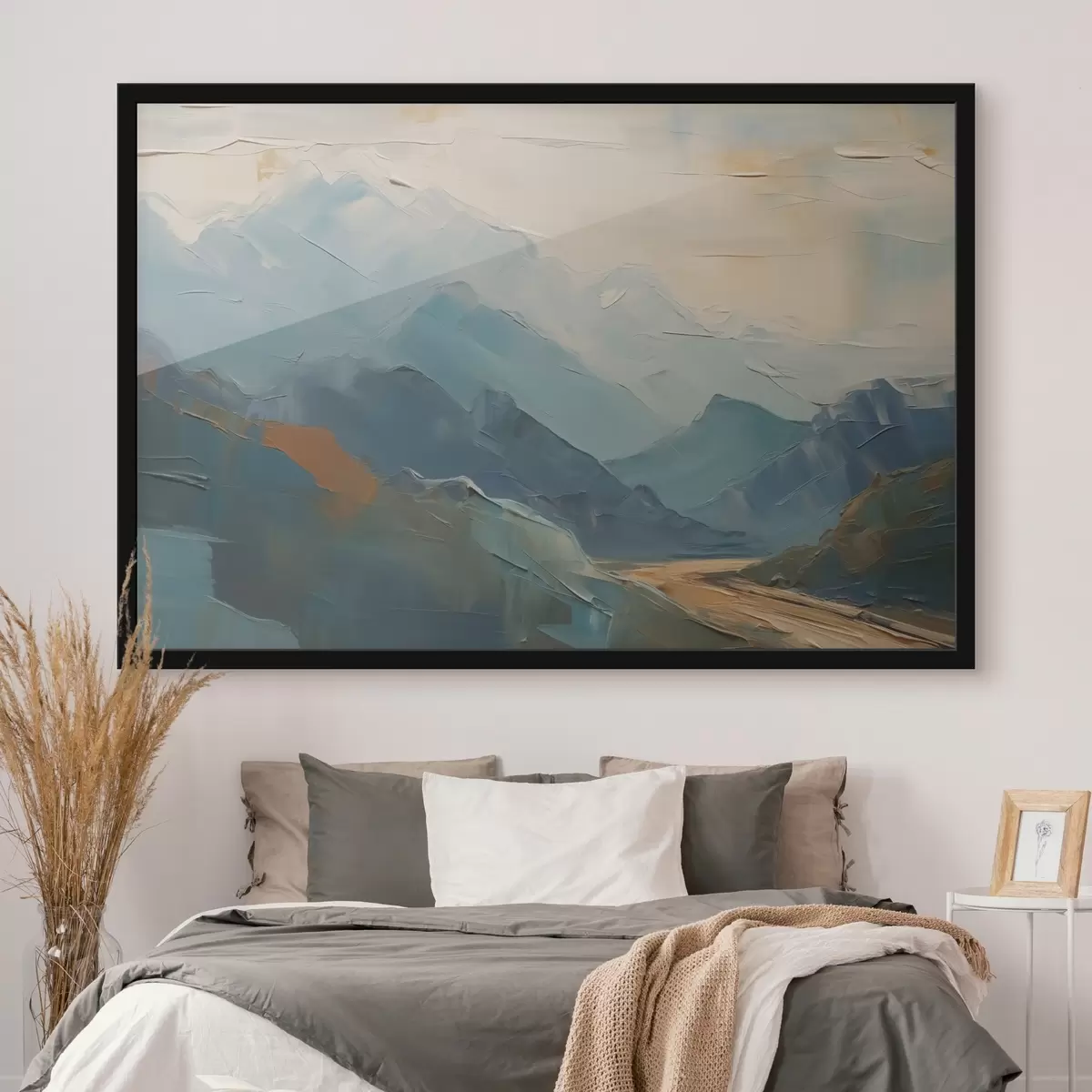 Plakāts Kalni abstrakcija imitācija otas triepieniem f42592