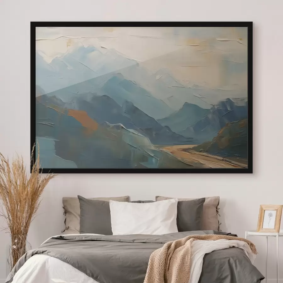 Fototapetes Kalni abstrakcija imitācija otas triepieniem f42592