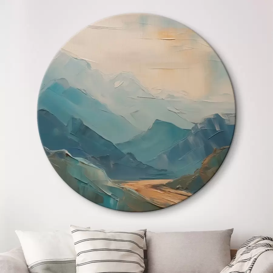 Glezna Kalni abstrakcija imitācija otas triepieniem r42592