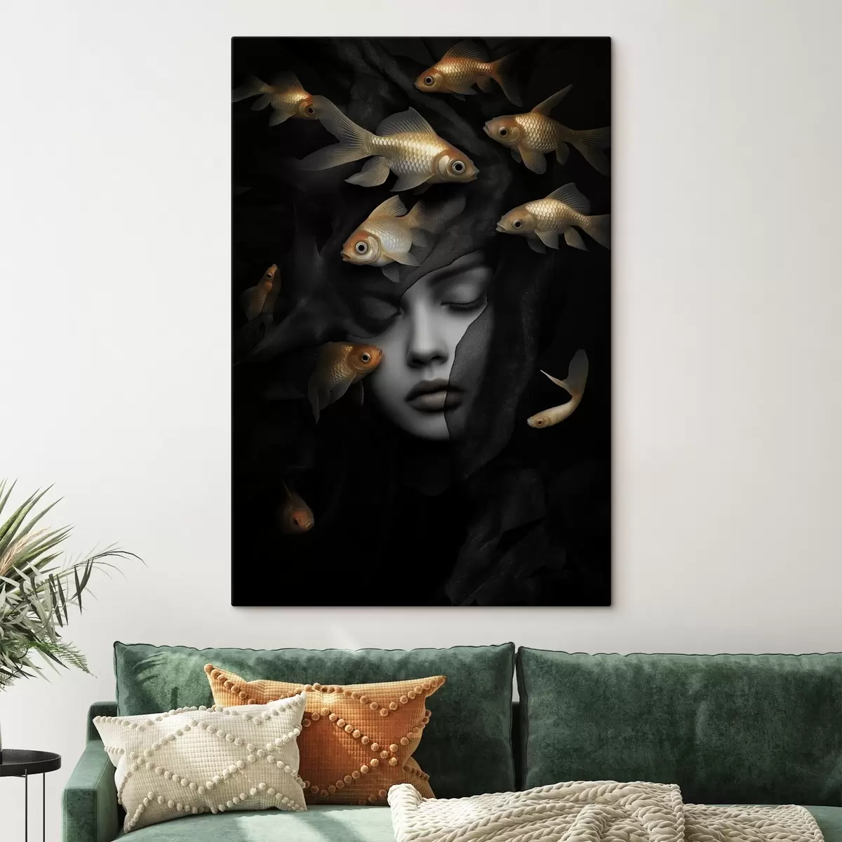 Glezna Meitene un zivtiņa s42612