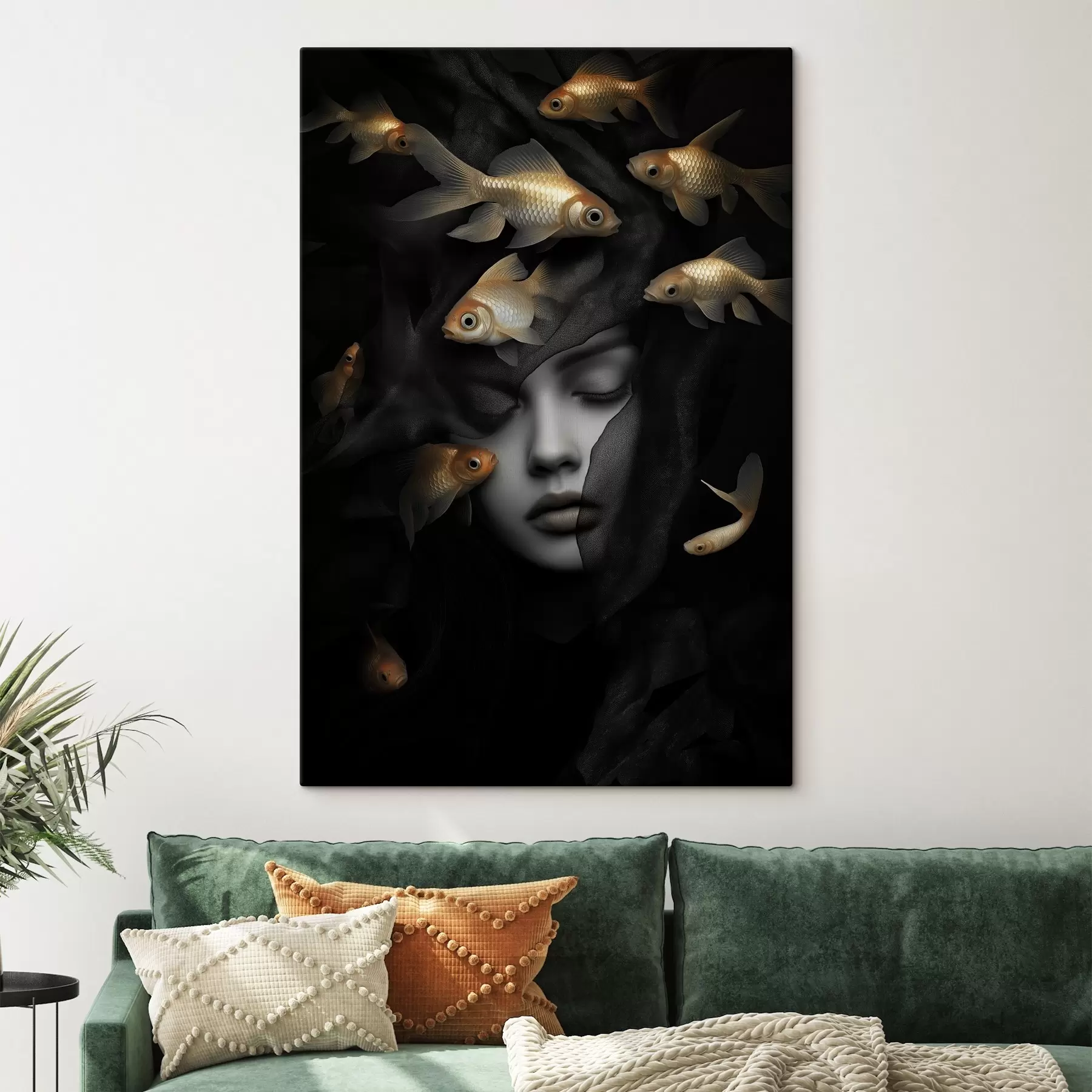 Glezna Meitene un zivtiņa s42612