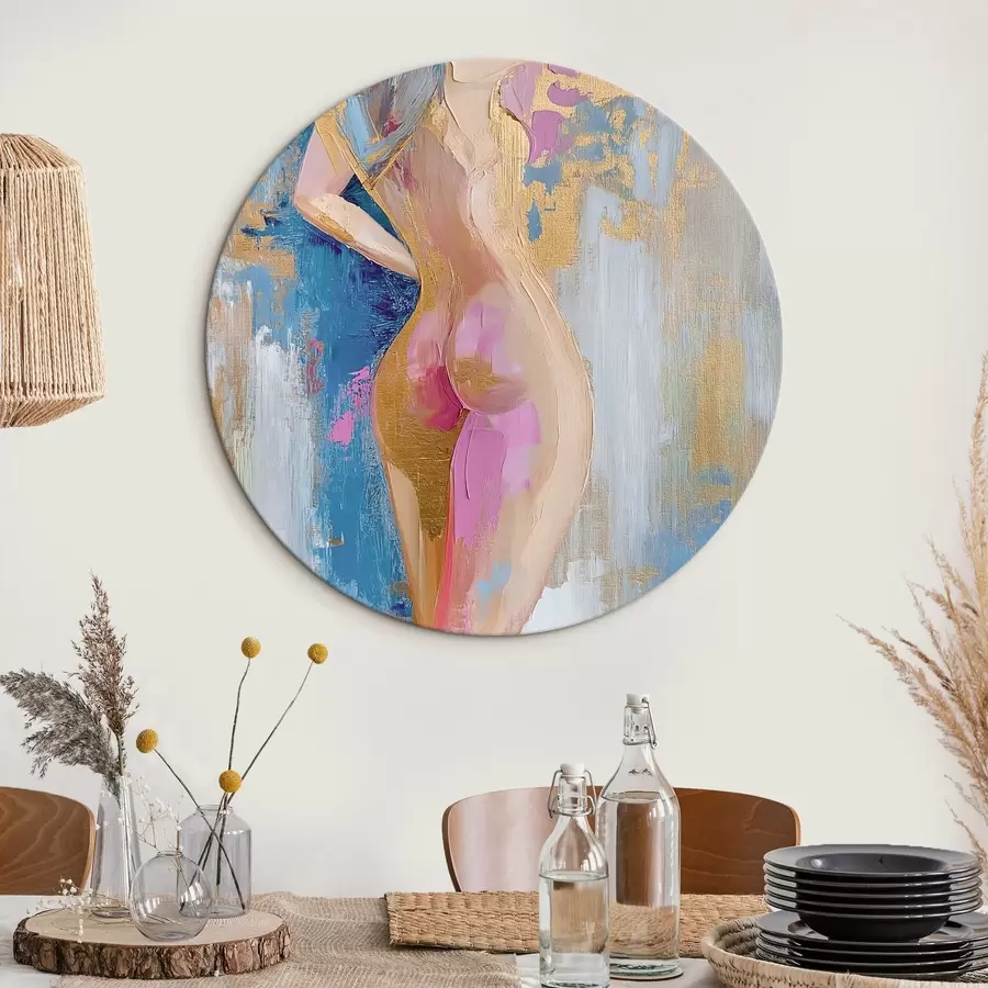 Glezna Meitenes ķermeņa abstraktais zīmējums r42611