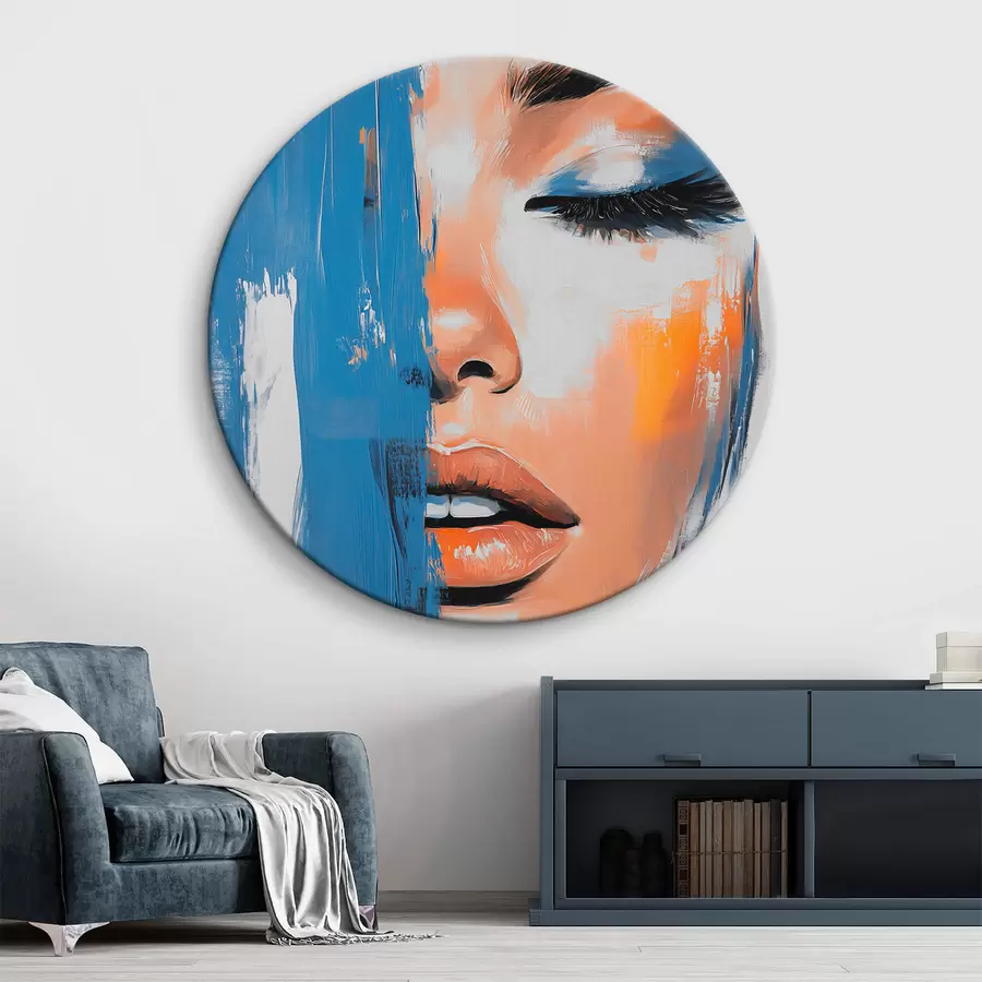 Glezna Sievietes portrets ar otas triepieniem r42553