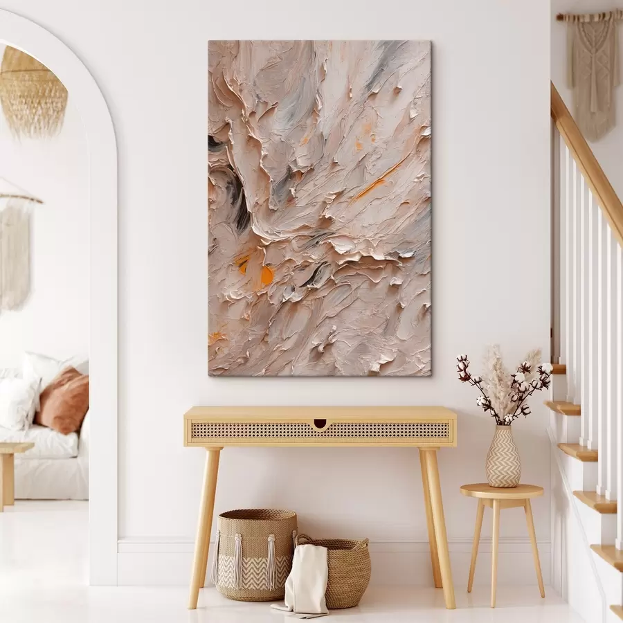 Glezna Abstraktā glezniecība ar melnu un dzeltenu krāsu eļļas glezna stilā s42526