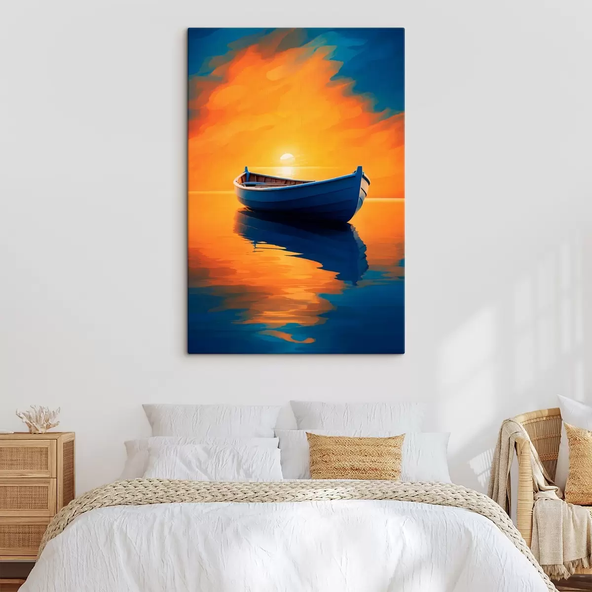 Glezna Laiva jūrā saulrietā s42536