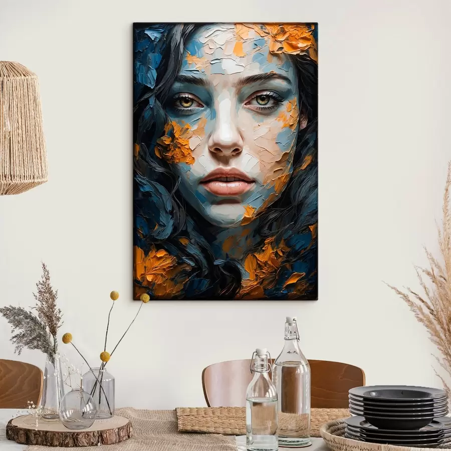 Glezna Meitenes seja eļļas gleznošanas stilā s42538