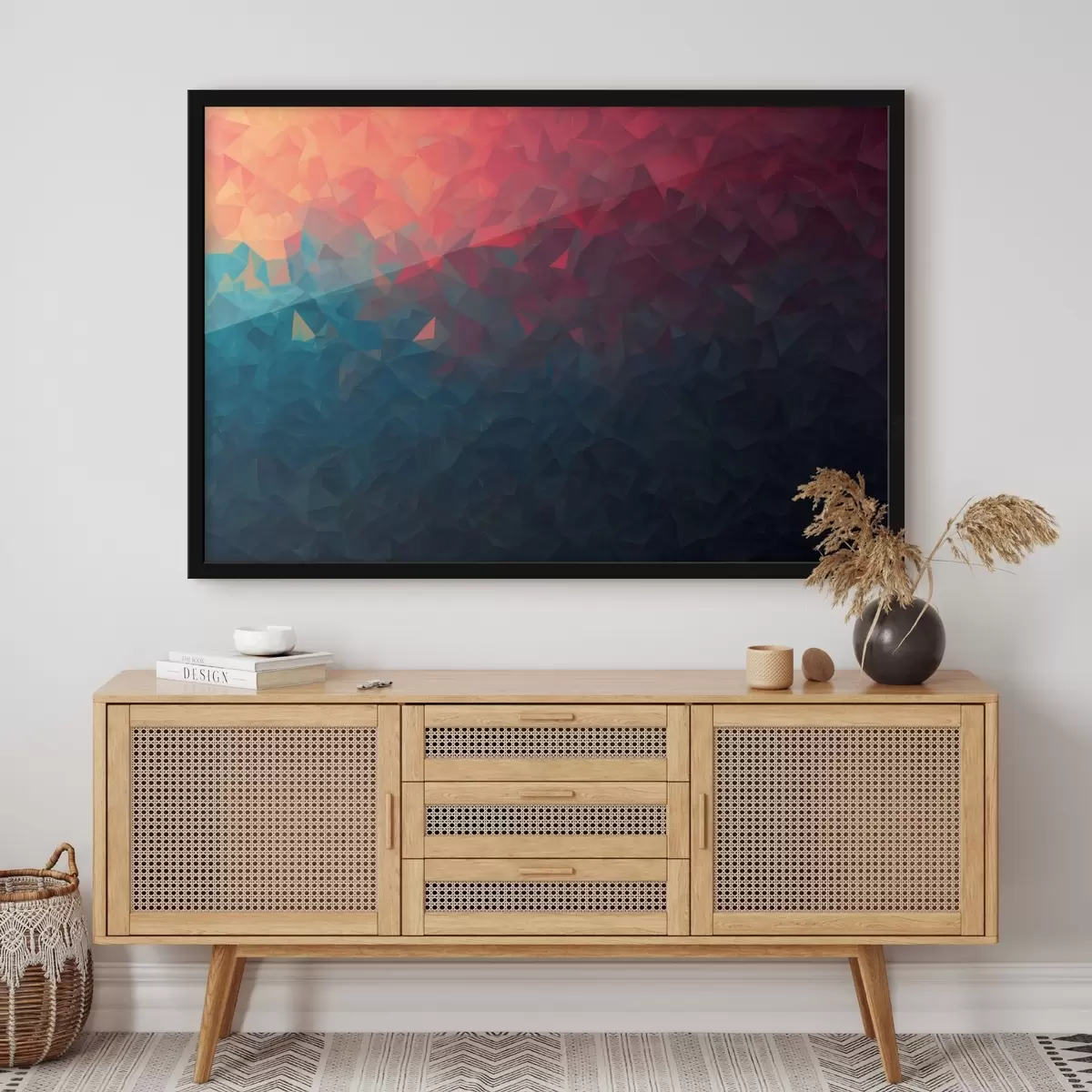 Plakāts Pāreja no oranžas uz zilu krāsu f42513