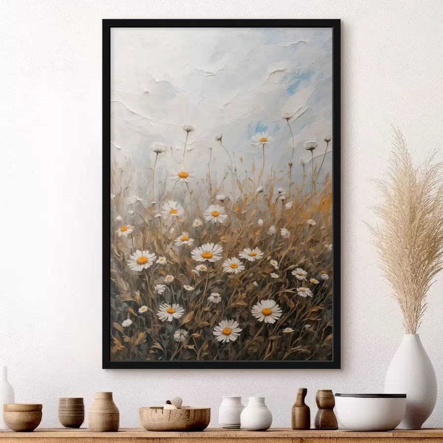 Fototapetes Kumelīšu lauks f42527