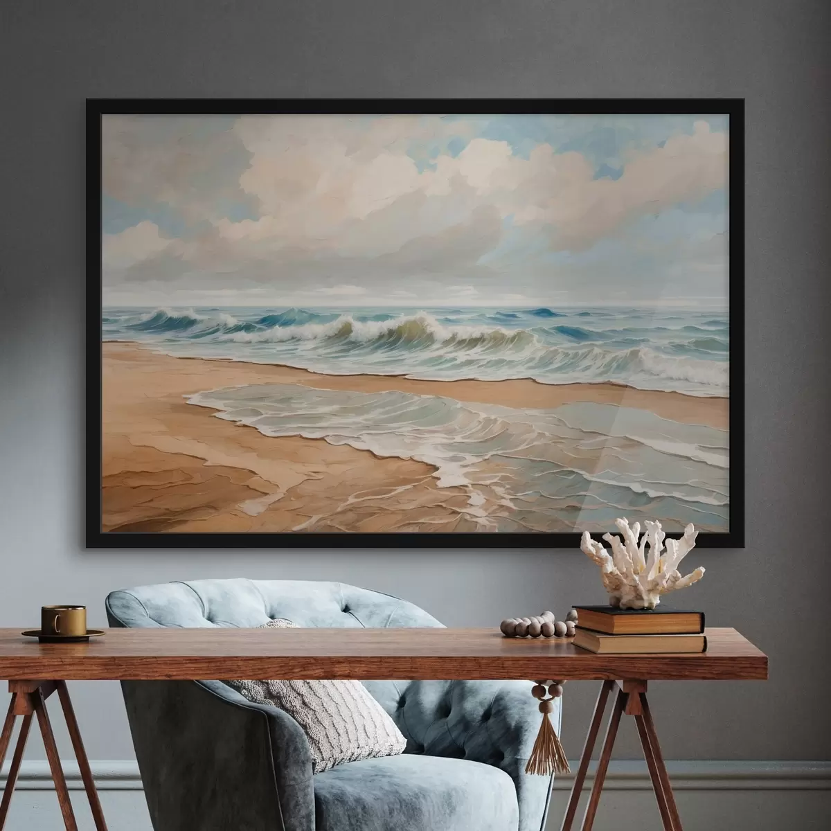 Plakāts Pludmale un jūra f42540