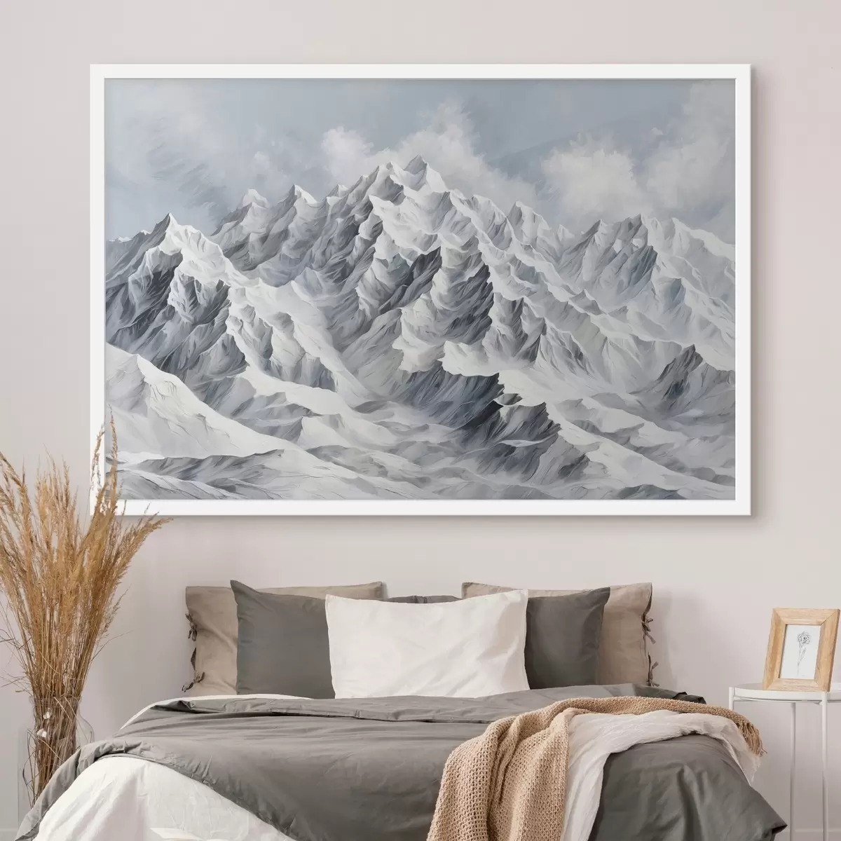 Plakāts Balti sniegotie kalni f42542