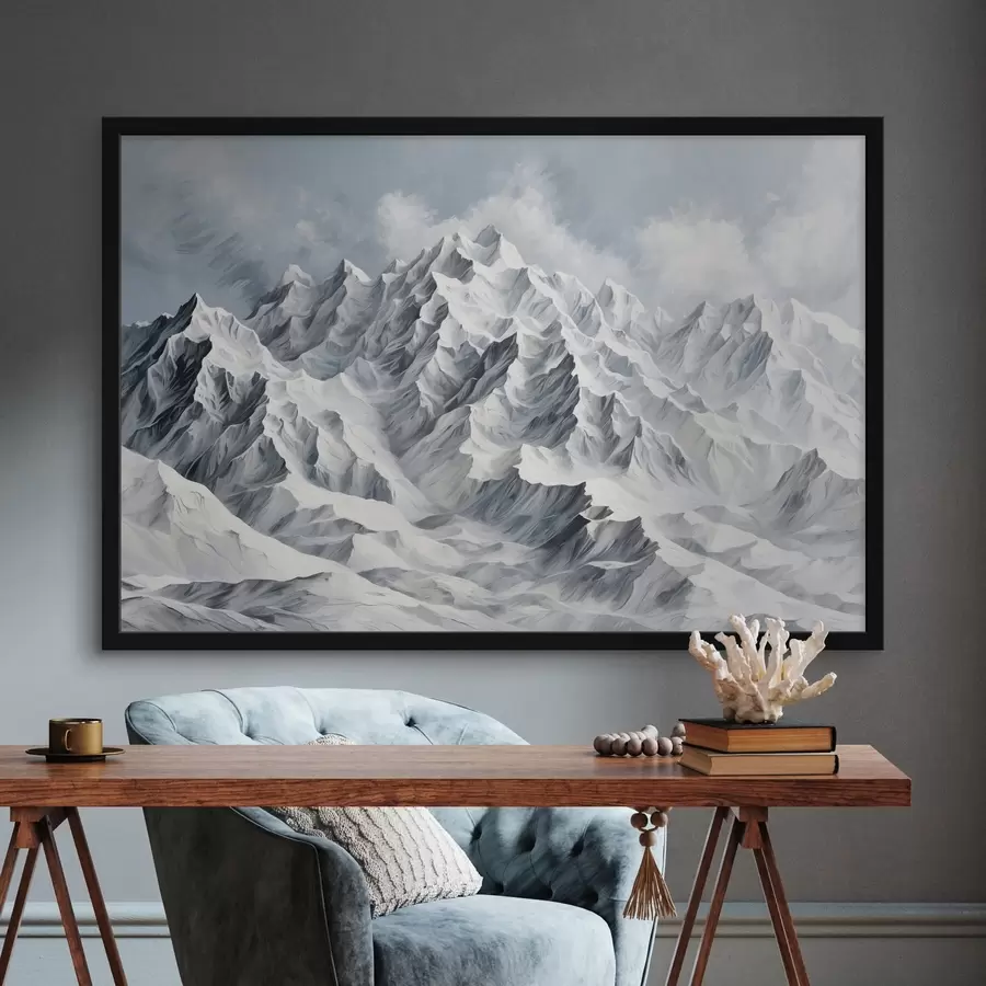 Fototapetes Balti sniegotie kalni f42542