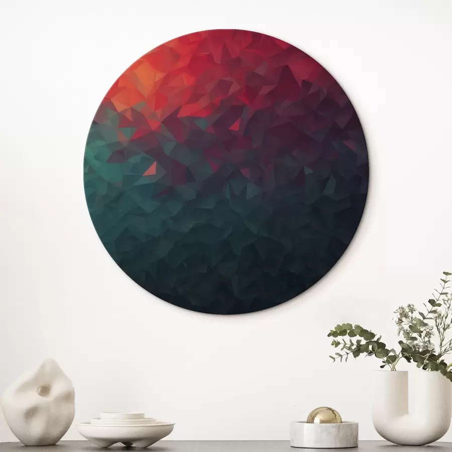 Glezna Pāreja no oranžas uz zilu krāsu r42513