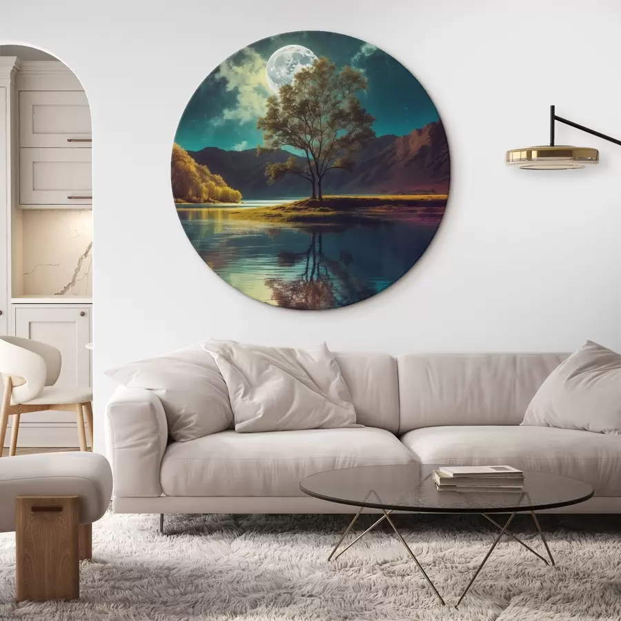 Glezna Koks ezera vidū r42520