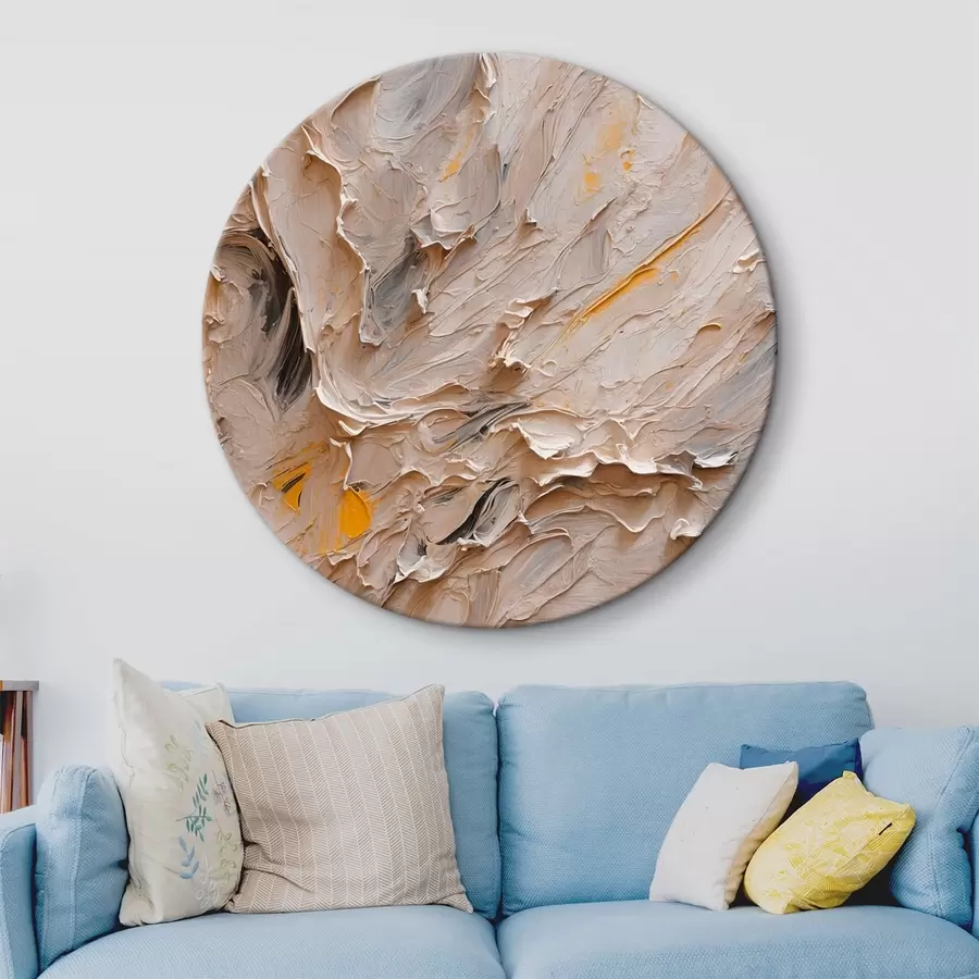 Glezna Abstraktā glezniecība ar melnu un dzeltenu krāsu eļļas glezna stilā r42526