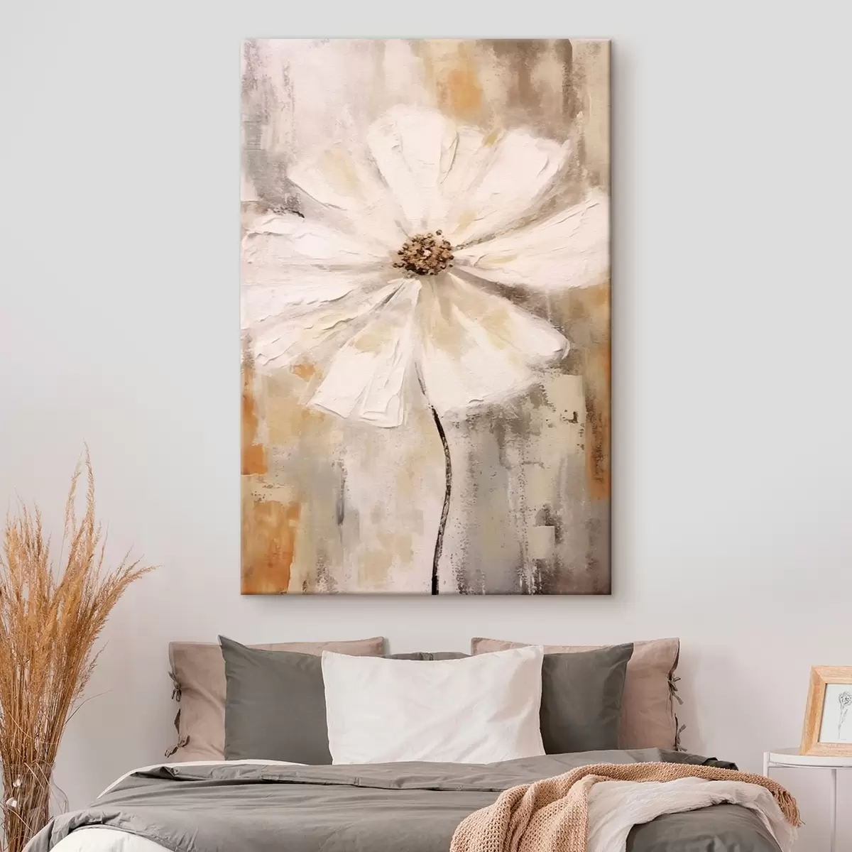 Glezna Balto ziedu tendence s42640