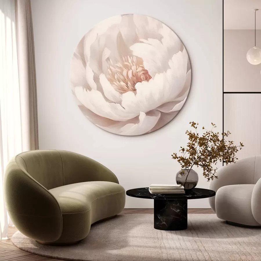 Fototapetes Liela balta peonija r42637