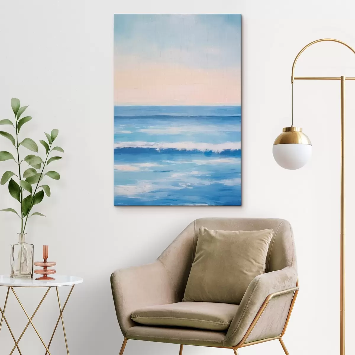 Glezna Minimālistiska jūras ainava s42649