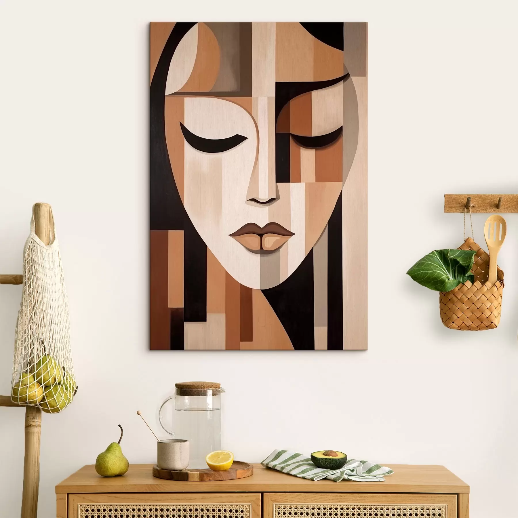 Fototapetes Ģeometriskais portrets s42657