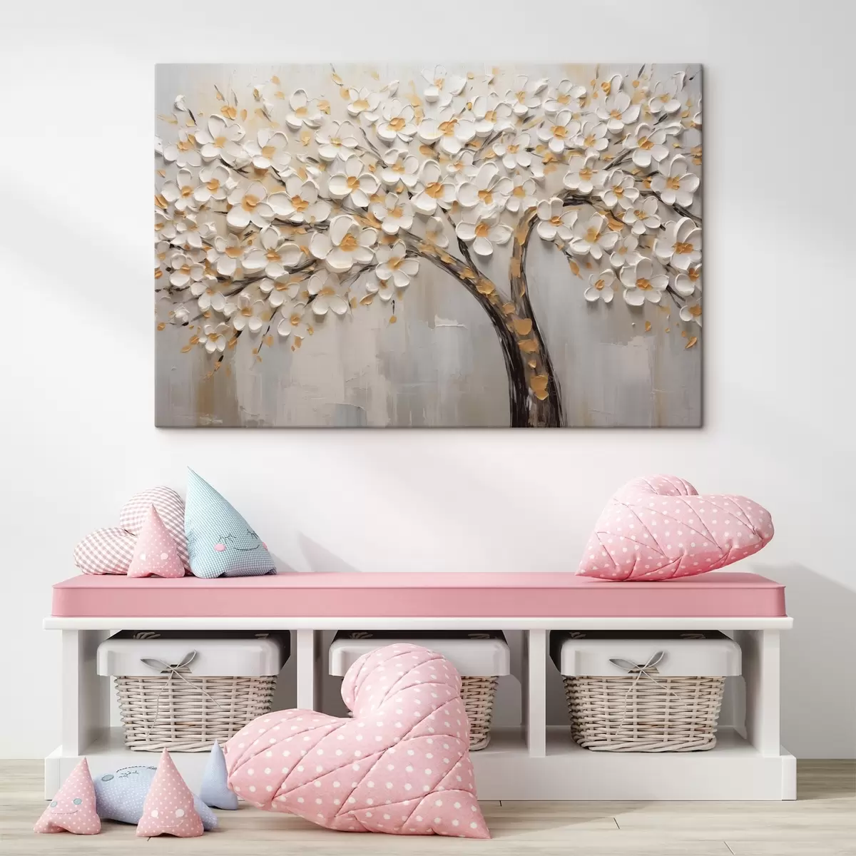 Glezna Ziedoša koka tilpuma attēls s42658