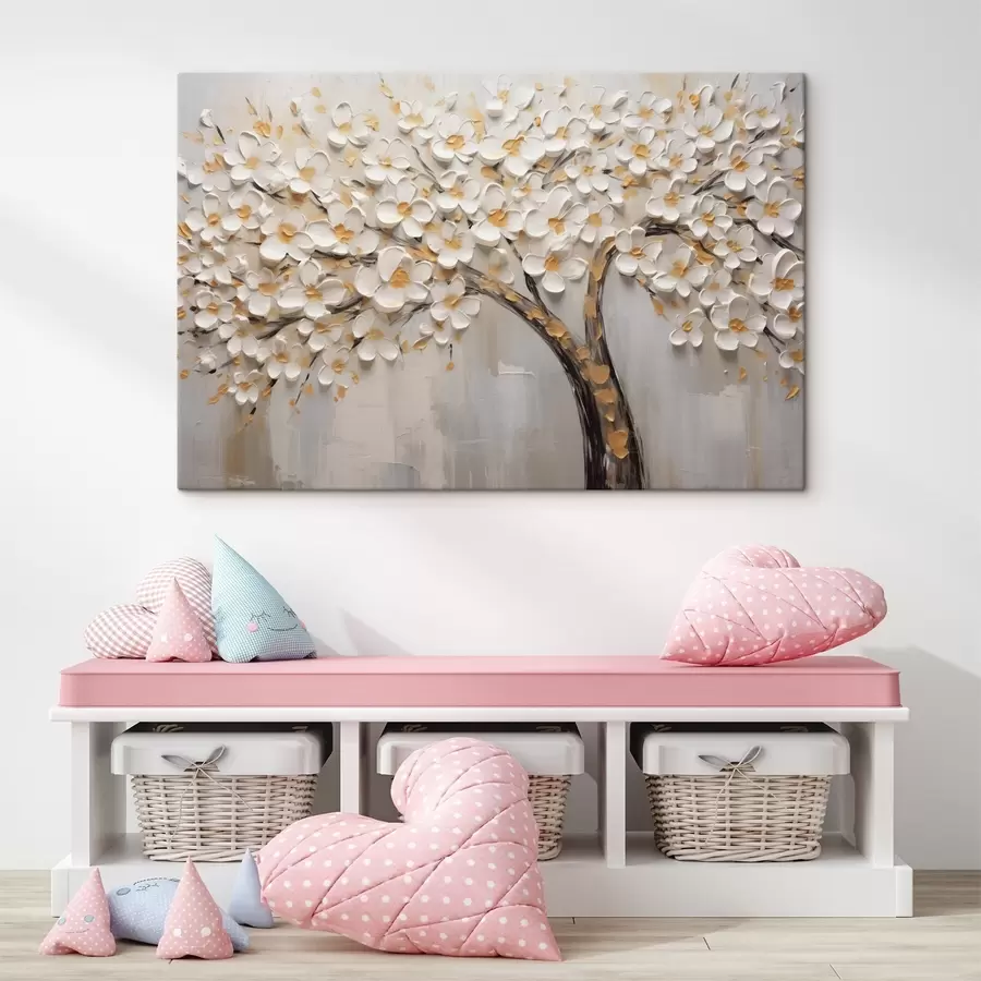 Glezna Ziedoša koka tilpuma attēls s42658