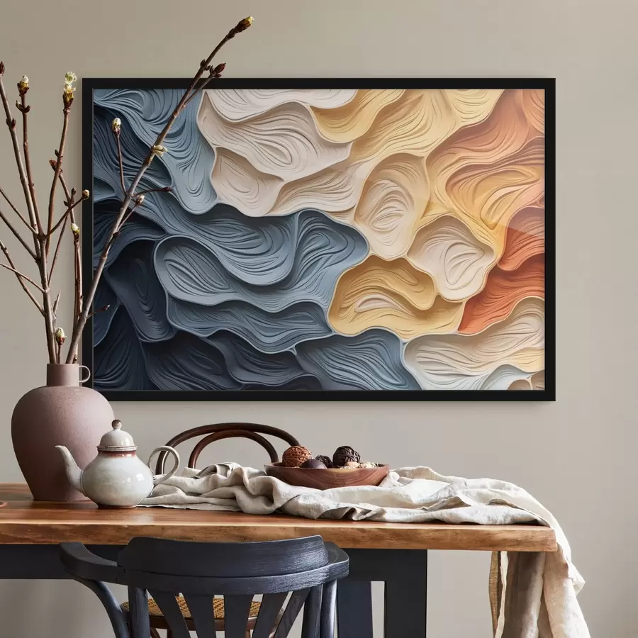 Fototapetes Abstrakti krāsu slāņi ar faktūru f42647