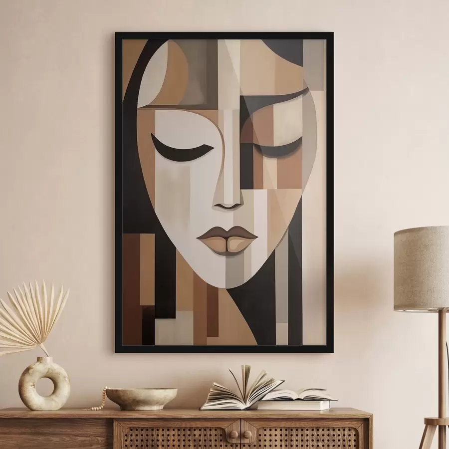 Fototapetes Ģeometriskais portrets f42657