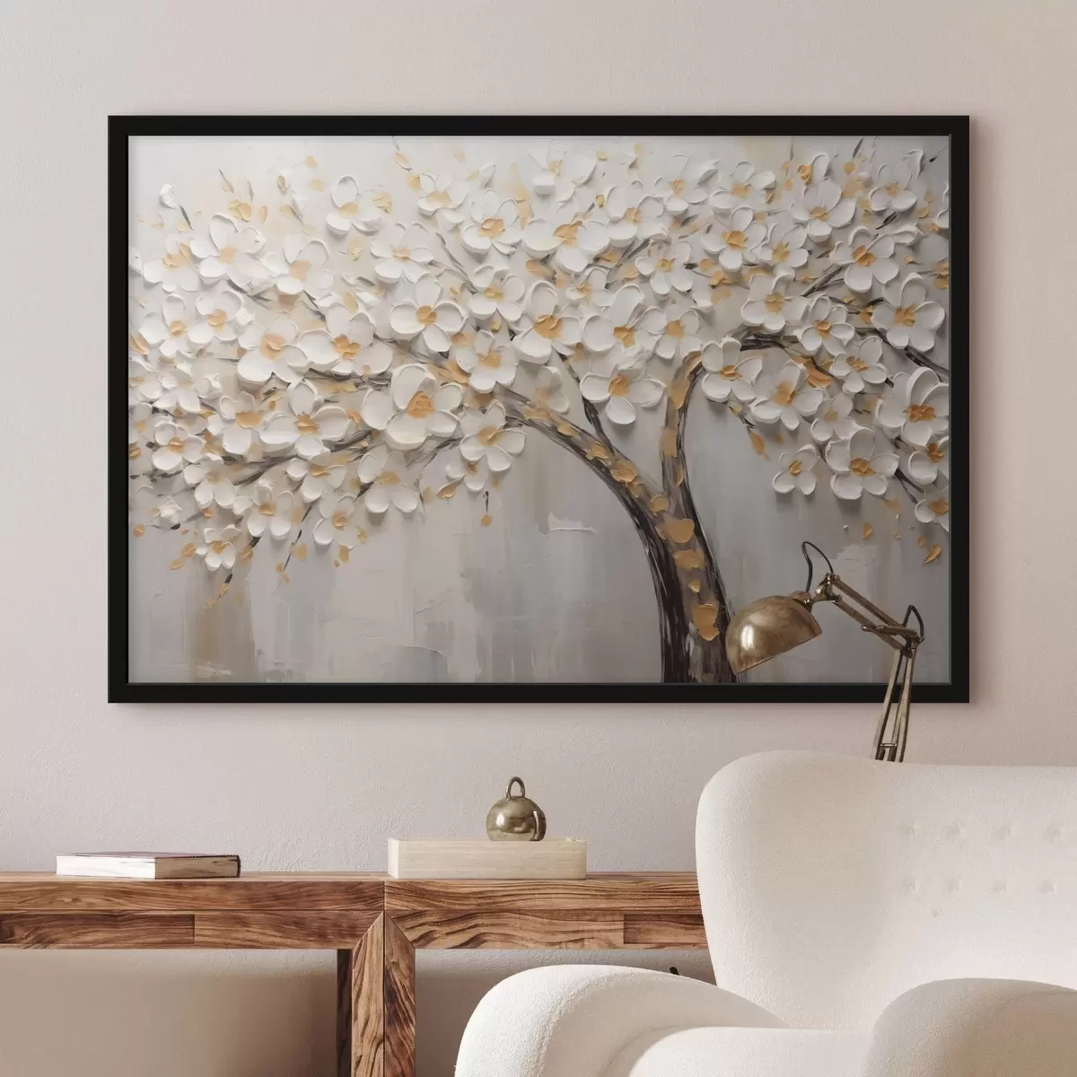 Plakāts Ziedoša koka tilpuma attēls f42658