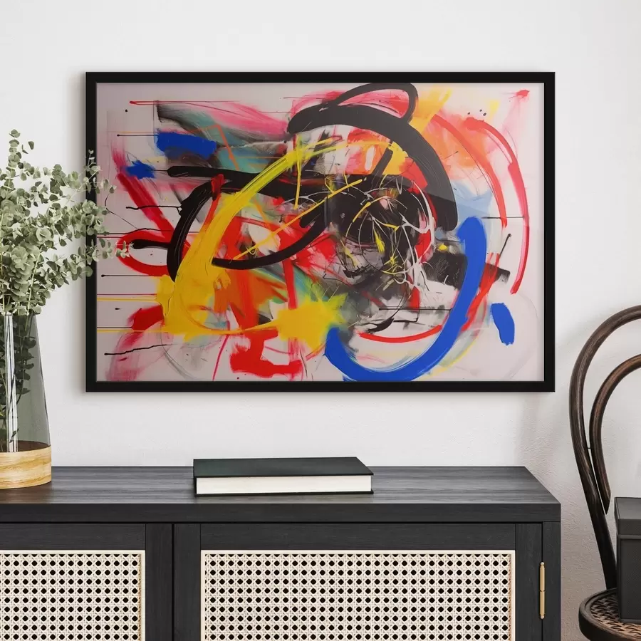 Fototapetes Abstrakta kompozīcija spilgtās krāsās f42663