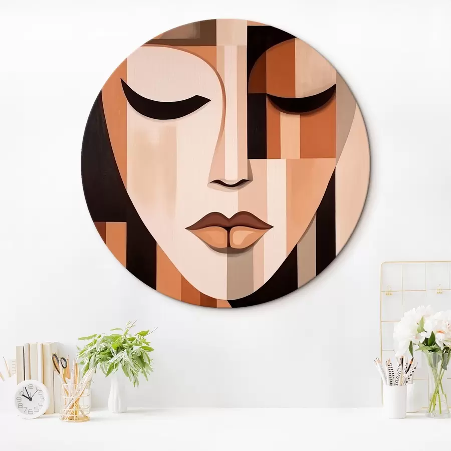 Glezna Ģeometriskais portrets r42657
