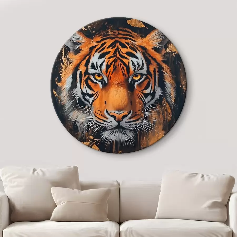 Glezna Tīģera abstraktais portrets r42660