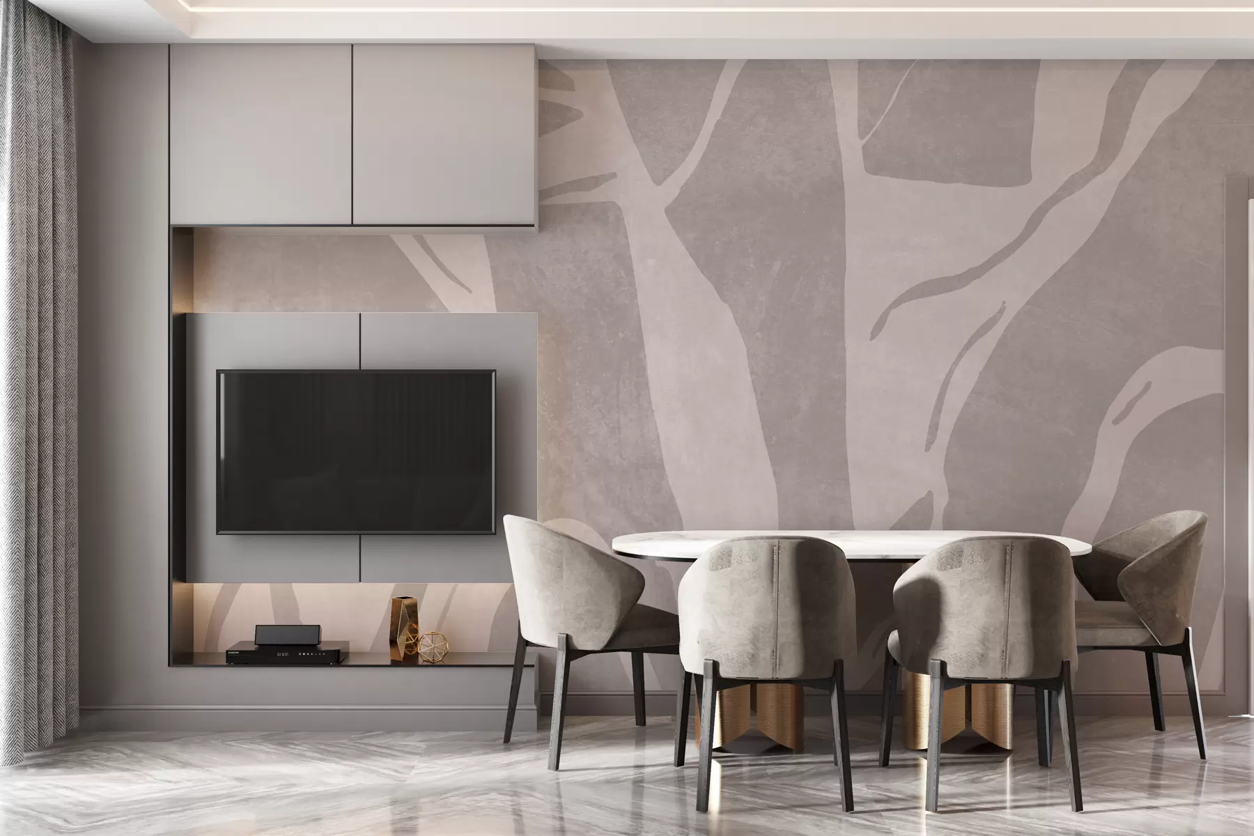 Fototapetes Abstraktas ģeometriskas tapetes grunge stilā w02917