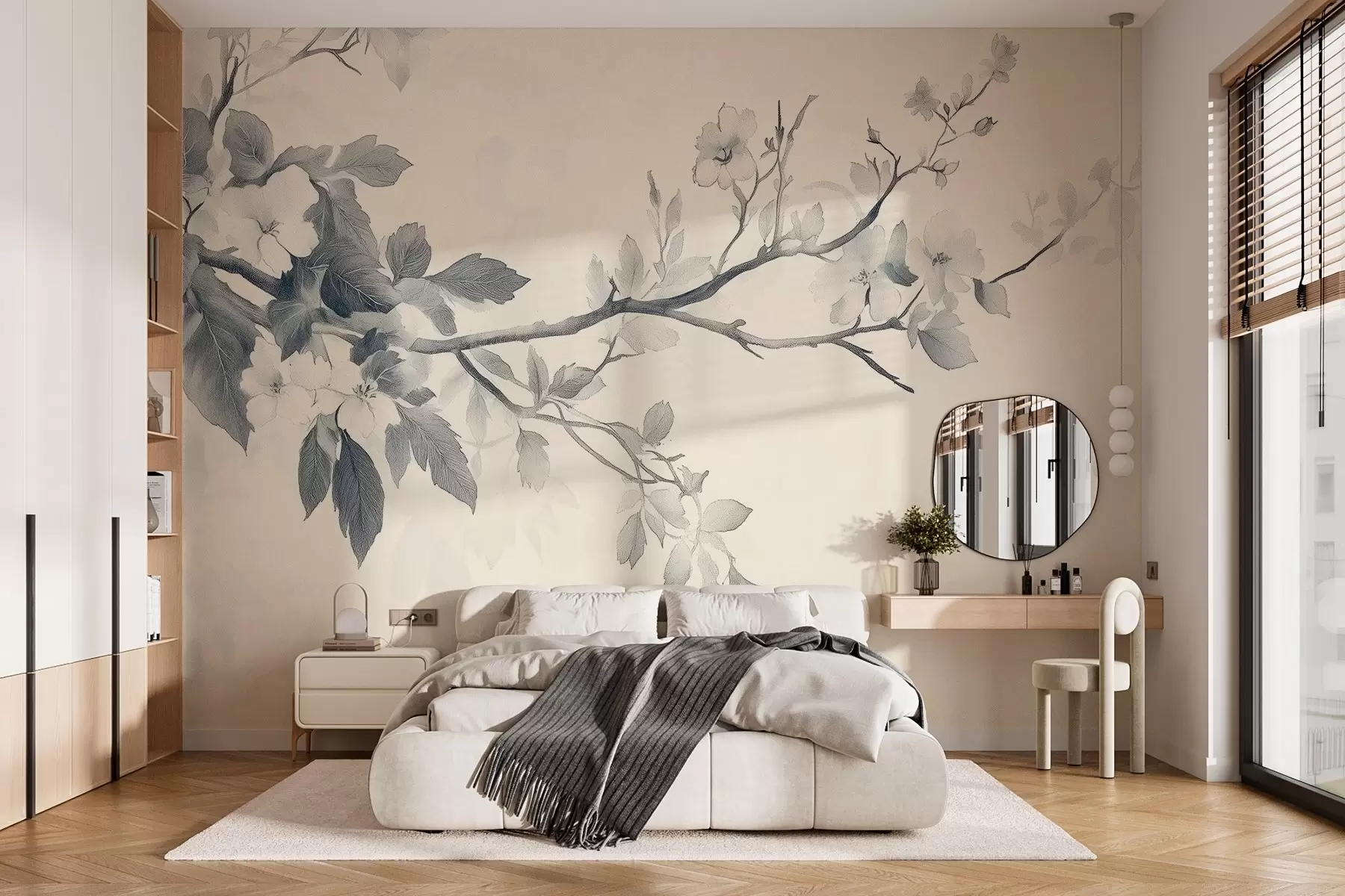 Fototapetes Koka zars retro stilā w02913