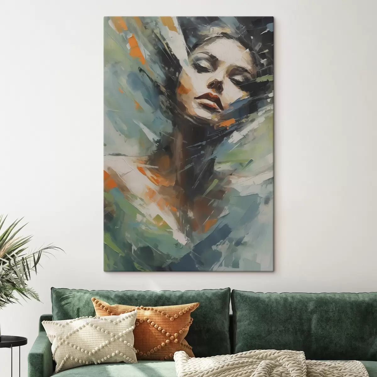 Glezna Meitene abstraktās glezniecības imitācija s42751