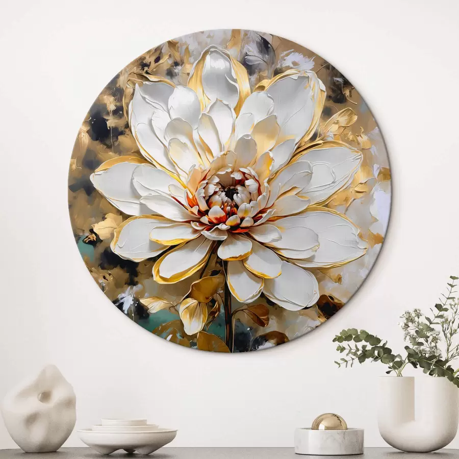 Fototapetes Abstrakts zieds ar krāsas imitācijas šļakatām uz fona r42707