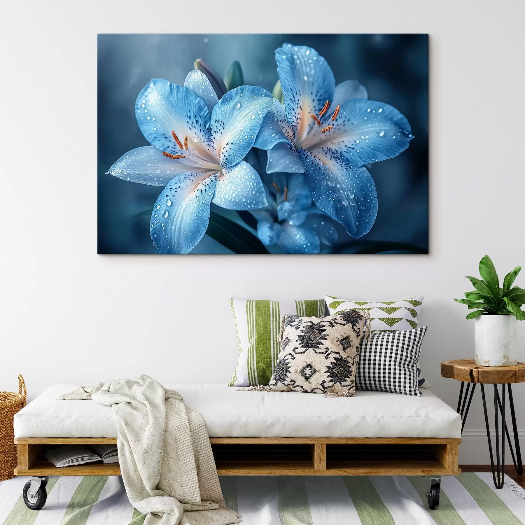 Fototapetes Zilās lilijas s42848