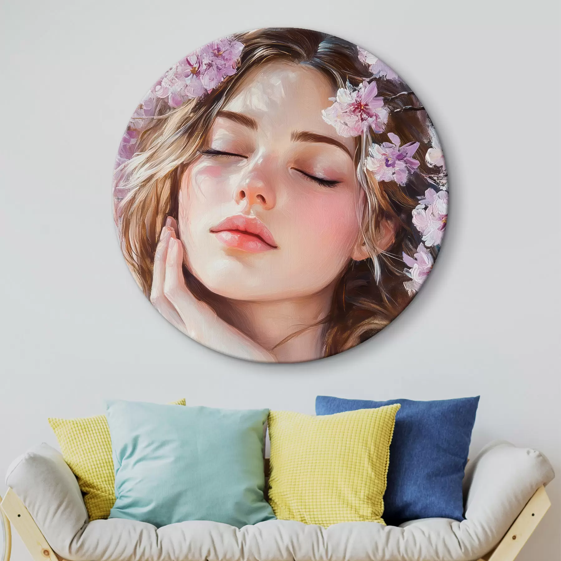 Fototapetes Meitene pie ziedoša zara r42857