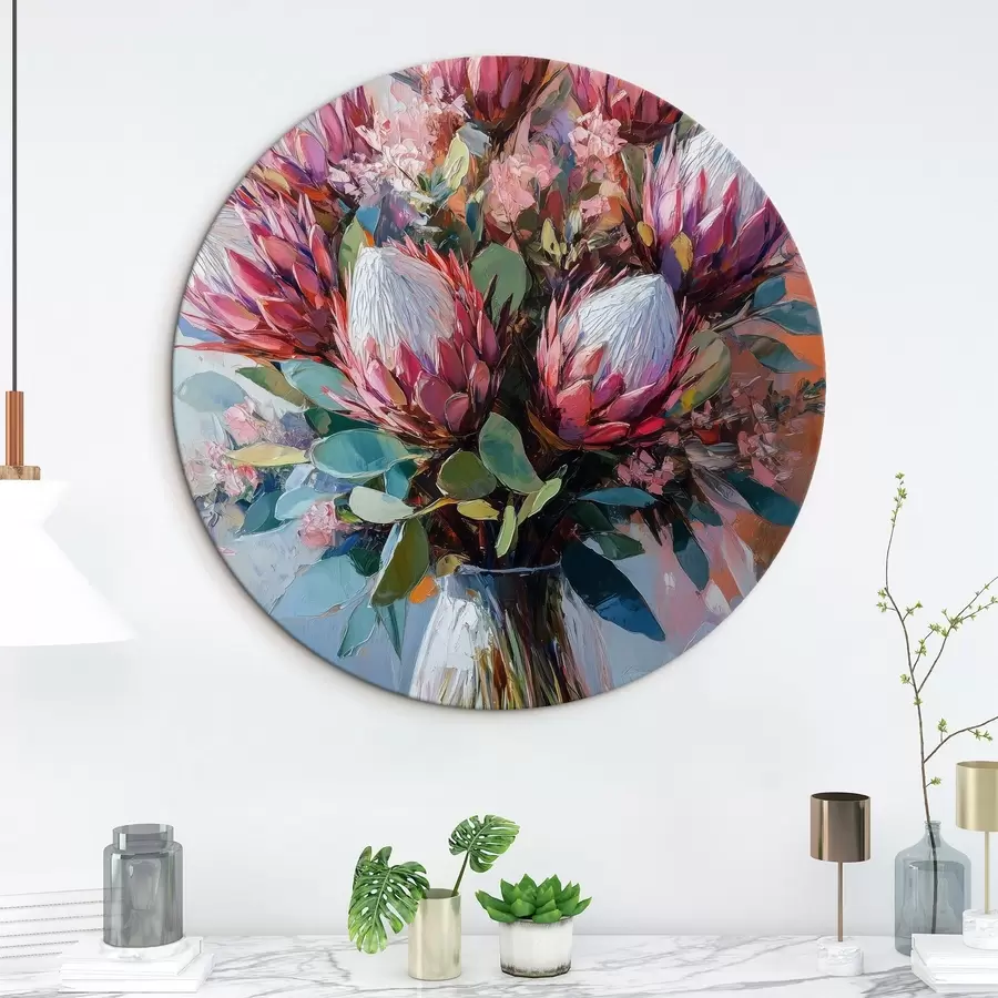 Glezna Puķu pušķis eļļas krāsu stilā r42865