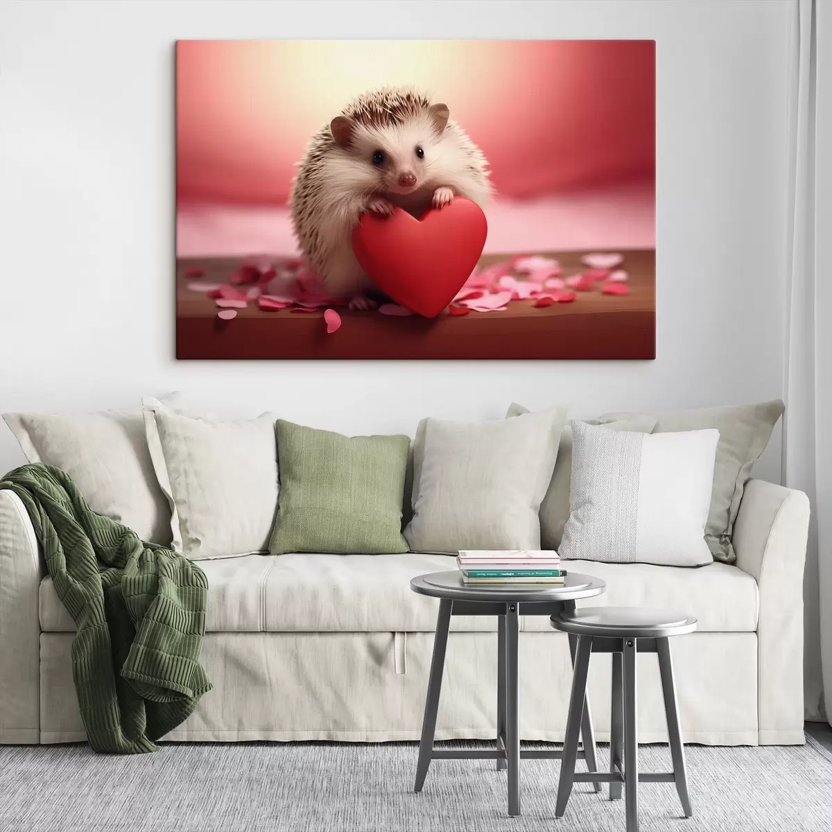 Glezna Mazais ezītis, kas tur sirdi s42867