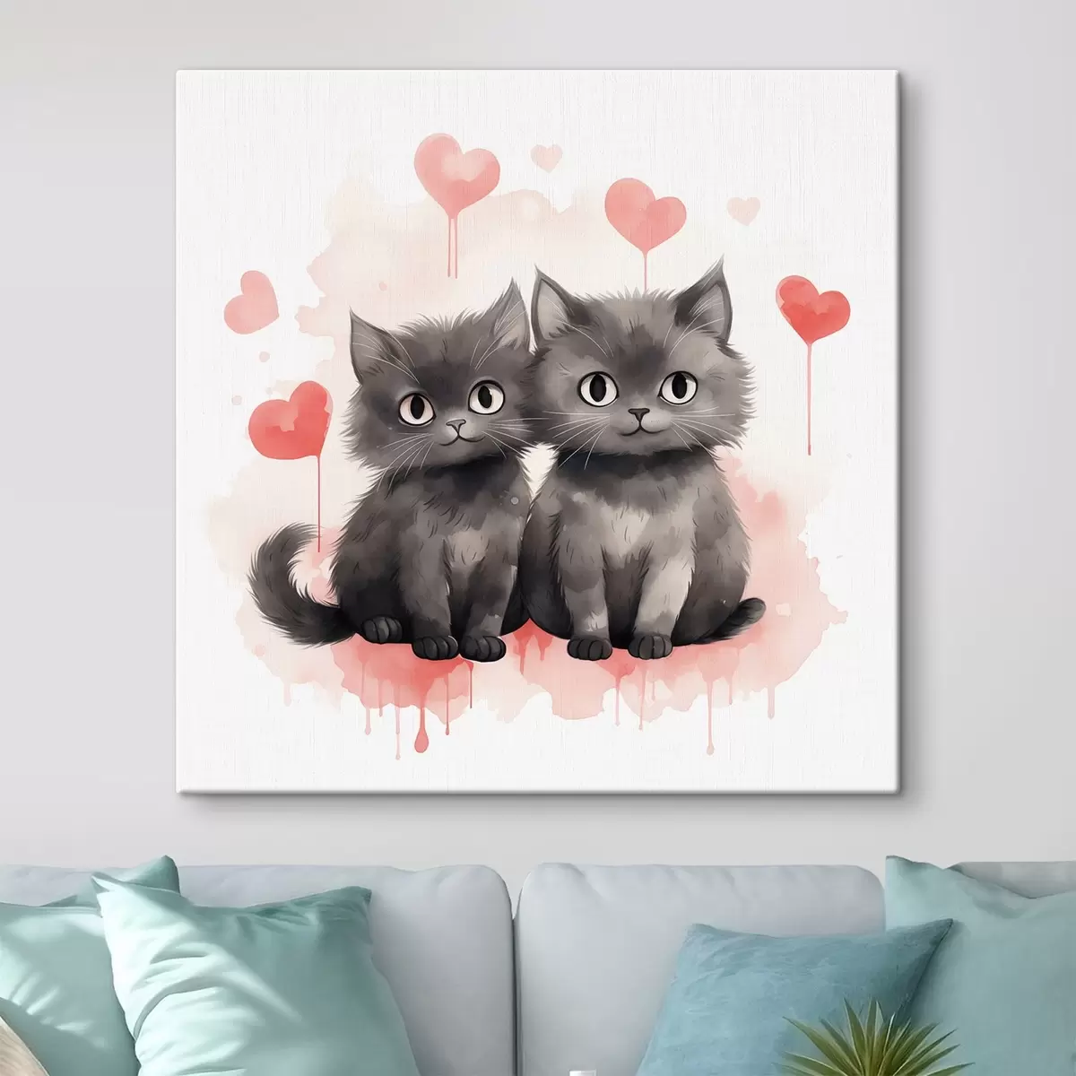 Glezna Divi mīļi kaķēni s42868