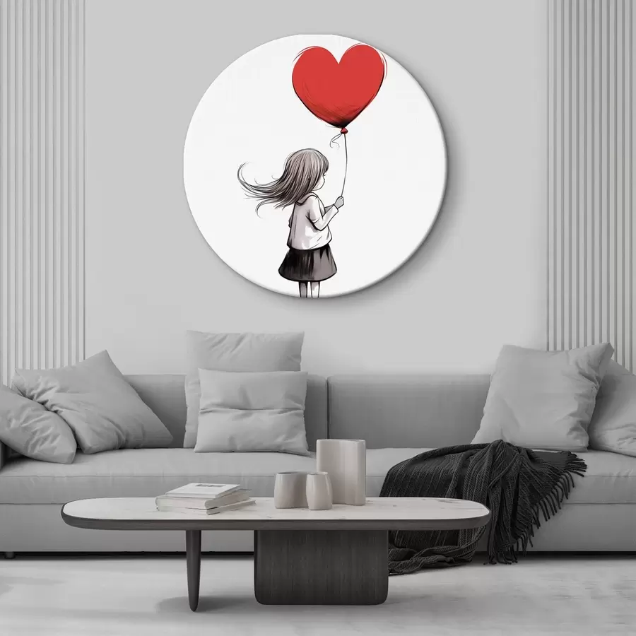 Fototapetes Meitene ar balonu r42872