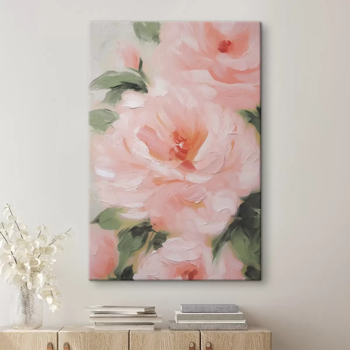 Glezna Rožu imitācija glezniecība s42838