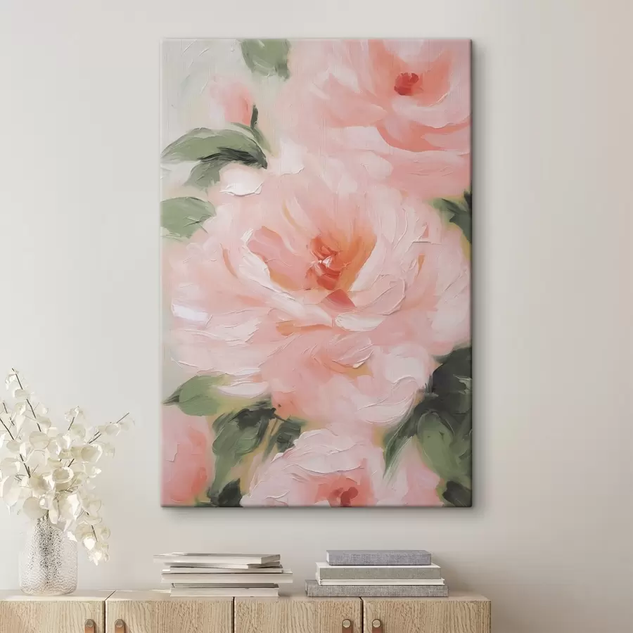 Glezna Rožu imitācija glezniecība s42838
