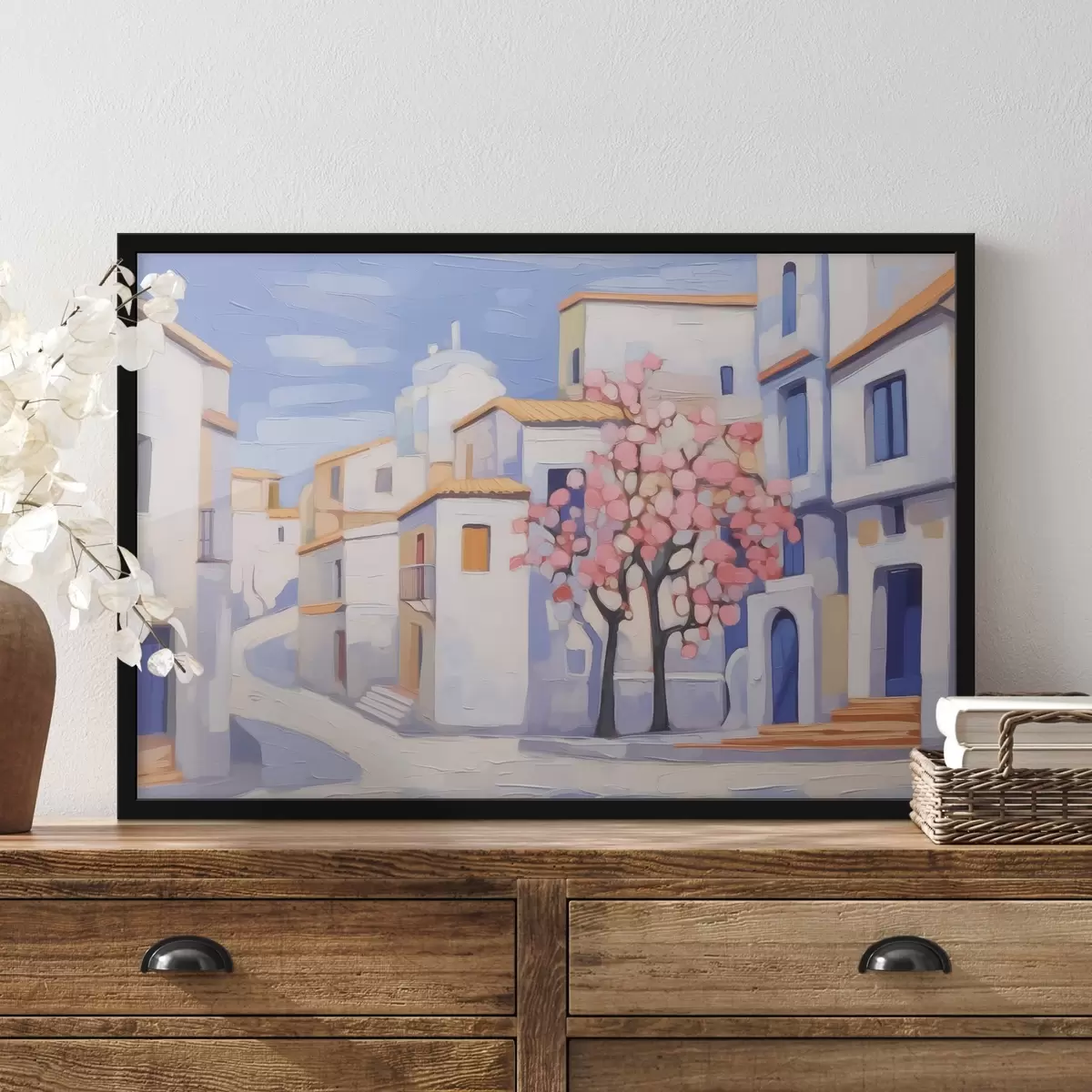 Plakāts Pilsētas ainavas imitācijas glezniecība f42833