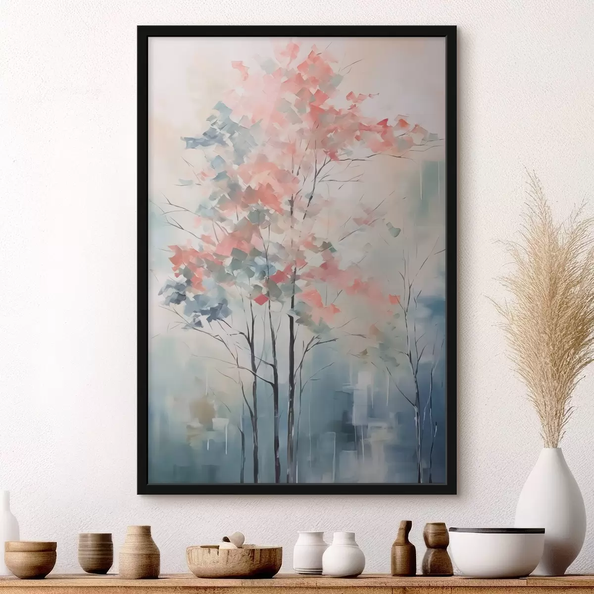 Plakāts Abstraktā koku imitācijas glezniecība f42842